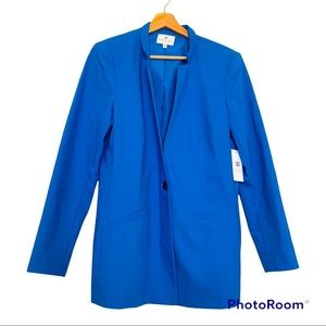 New with tags Chaus Bright Blue Women’s Single Button Blazer Coat Jacket sz 12